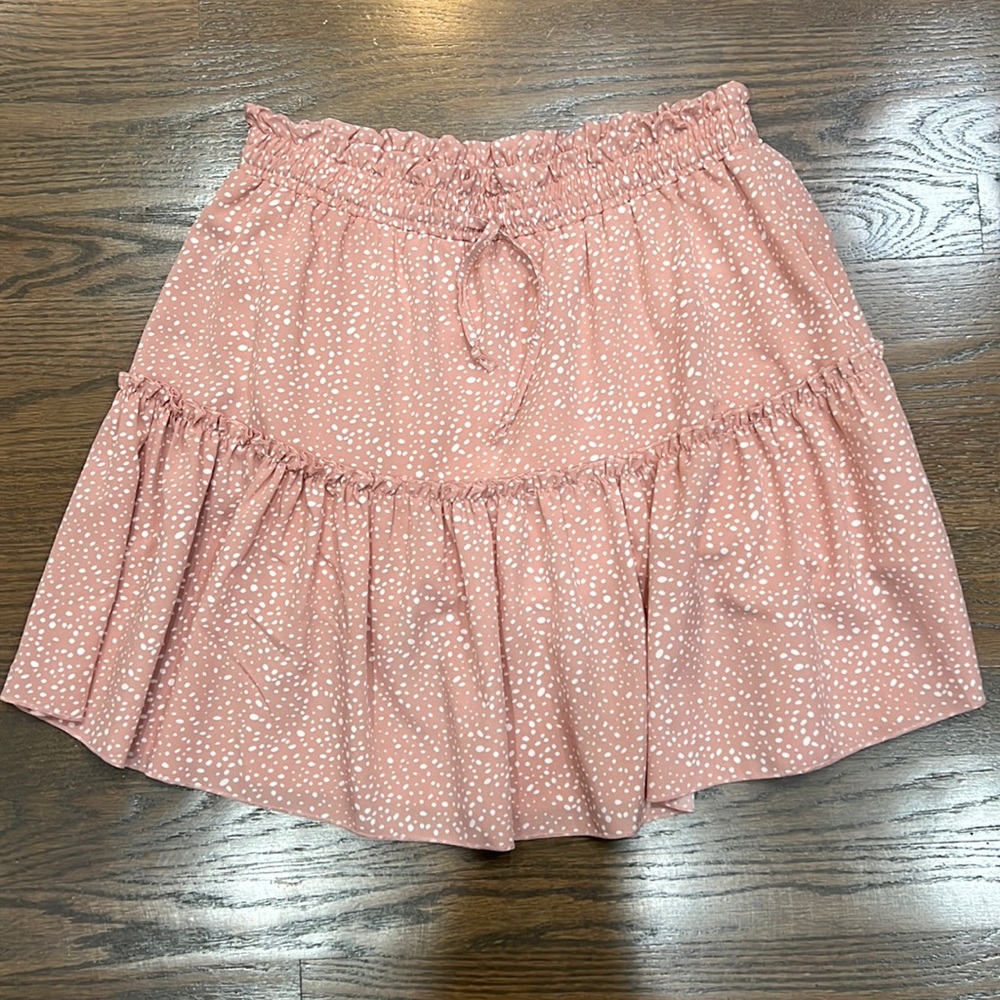 Light Pink Polka Dot Skirt